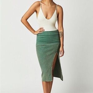 Free People Pari Midi Skirt
